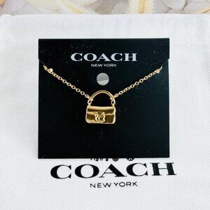 Coach Tobby Bag gold necklace